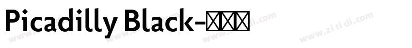 Picadilly Black字体转换